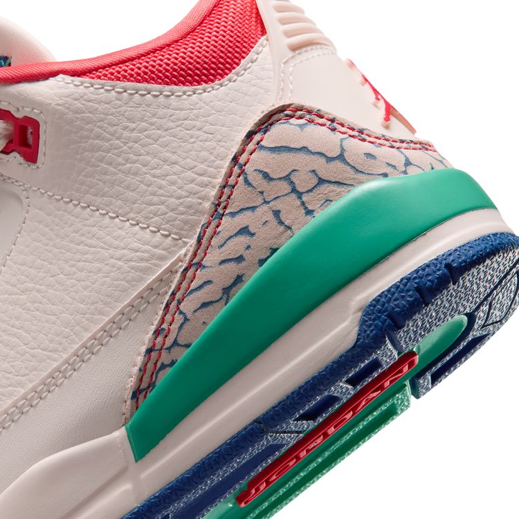 JORDAN BRAND FA26 8/8 JORDAN 3 RETRO PS チョーク/トラックレッド-トゥルーブルー-キネティックグリーン IO2074-100