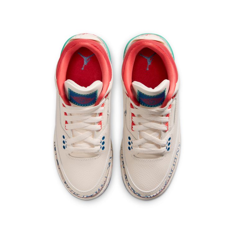 JORDAN BRAND FA26 8/8 AIR JORDAN 3 RETRO GS チョーク/トラックレッド-トゥルーブルー-キネティックグリーン IO2076-100