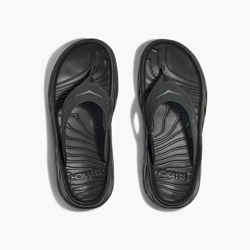HOKA F26 C/O W ORA RECOVERY FLIP BLACK / DARK GULLGRAY 1117910-BDGGR