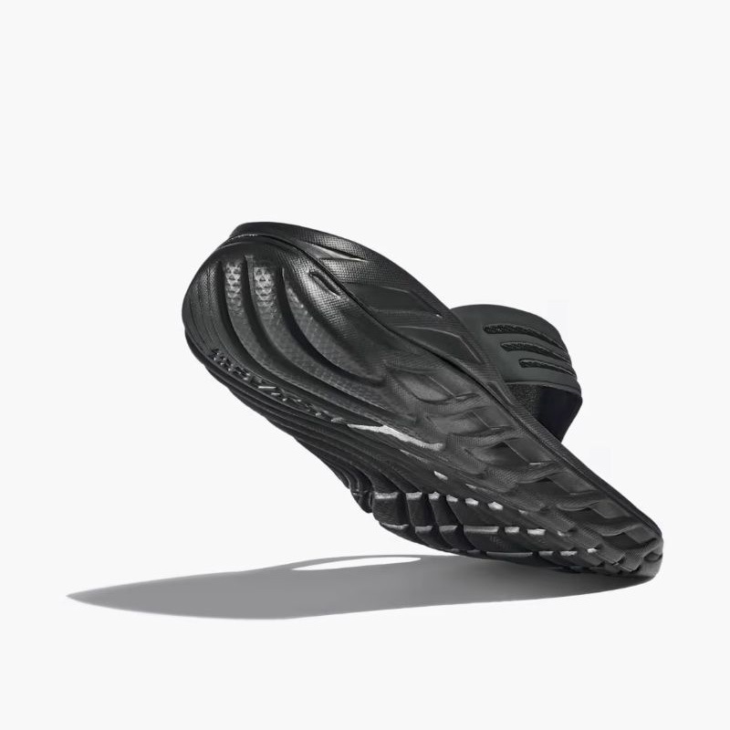 HOKA F26 C/O W ORA RECOVERY FLIP BLACK / DARK GULLGRAY 1117910-BDGGR