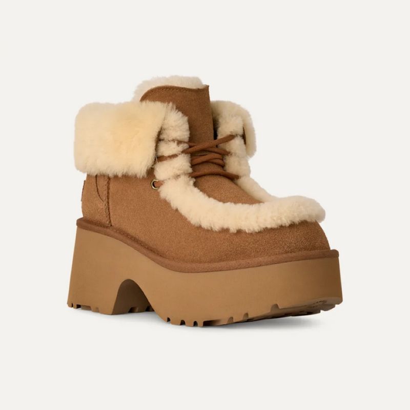 UGG 25AW 9/3 W ESMEE LACE UP CHESTNUT 1171532-CHE チェスナッツ