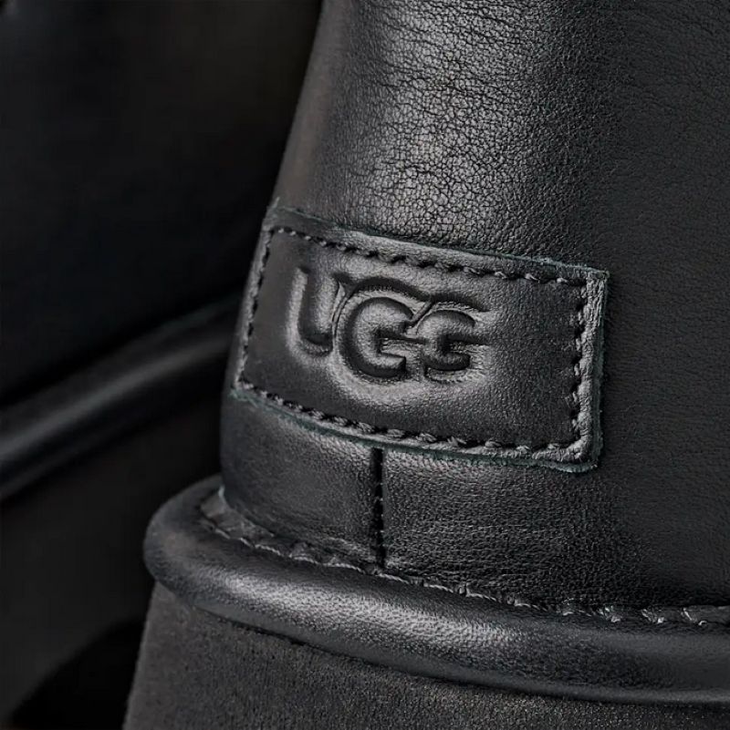 UGG 25AW 9/3 W ESMEE LEATHER LACE UP BLACK 1176110-BLK ブラック