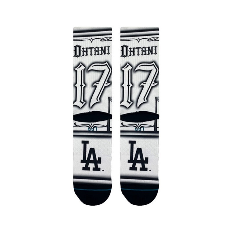 【Mister Cartoon x Dodgers】【大谷翔平】STANCE 25SS スタンス SHOHEI CARTOON CREW WHITE A556B24SHO#WHT A556B24SHO-WHT ホワイト