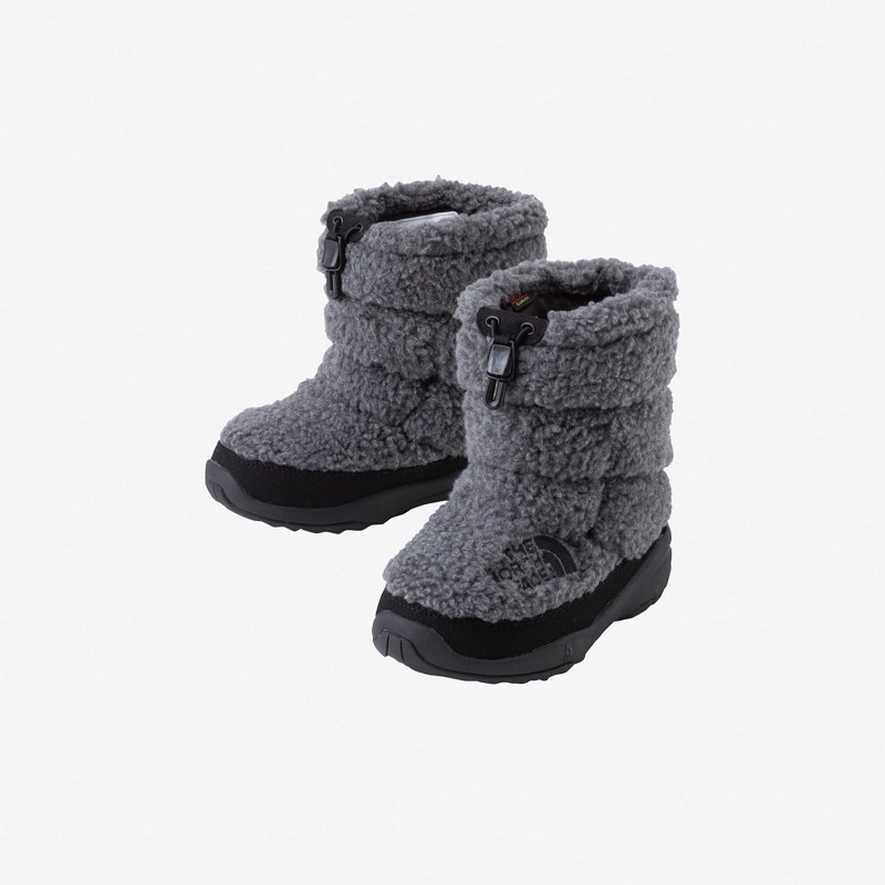【セール50%OFF】THE NORTH FACE 23FW K NUPTSE BOOTIE FLEECE ミックスチャコール/TNFブラック NFJ52373-MK
