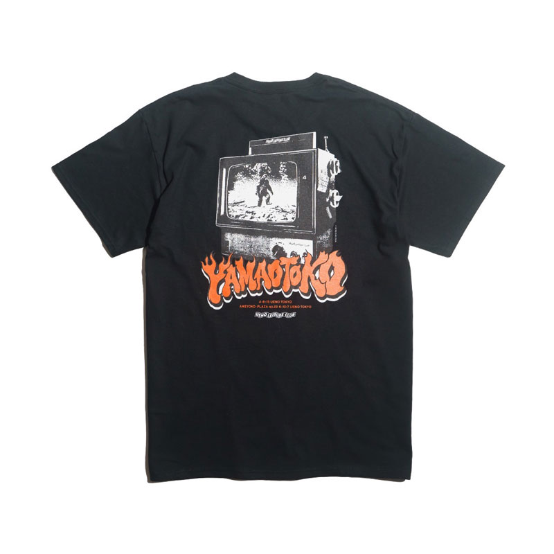 【ジャラーナ/UENO LEISURE CLUB/山男フットギア】【コラボTシャツ/半袖】UENO LEISURE CLUB x YAMAOTOKO T-SHIRT S/S ULC-01SS ブラック ULC-01SS-BLK