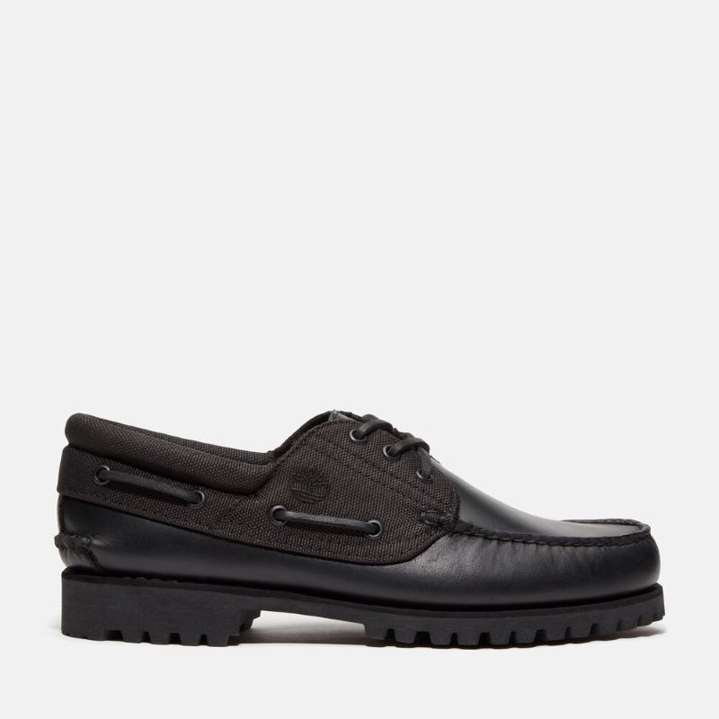 Timberland 25SS AUTHENTIC 3-EYE BOAT SHOE A6DXW-EL2 BLACKOUT FULL GRAIN 【M オーセンティック ハンドソーン スリーアイ ボート シューズ】