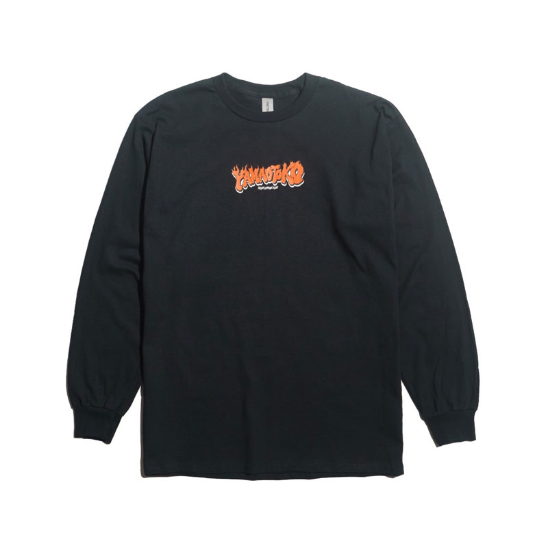 【ジャラーナ/UENO LEISURE CLUB/山男フットギア】【コラボTシャツ/ロンT】UENO LEISURE CLUB x YAMAOTOKO T-SHIRT L/S ULC-02LS ブラック ULC-02LS-BLK