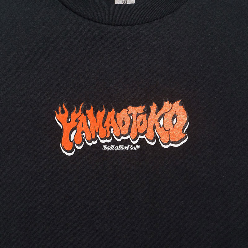 【ジャラーナ/UENO LEISURE CLUB/山男フットギア】【コラボTシャツ/ロンT】UENO LEISURE CLUB x YAMAOTOKO T-SHIRT L/S ULC-02LS ブラック ULC-02LS-BLK