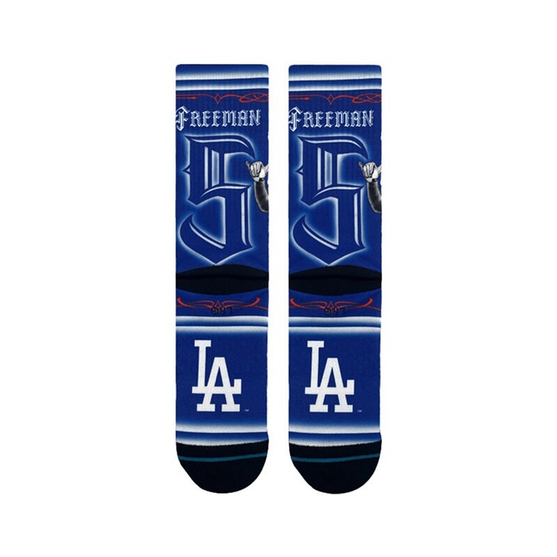 【Mister Cartoon x Dodgers】【フレディ・フリーマン】STANCE 25SS スタンス FREEMAN CARTOON CREW BLUE A556B24FRE#BLU A556B24FRE-BLU ブルー