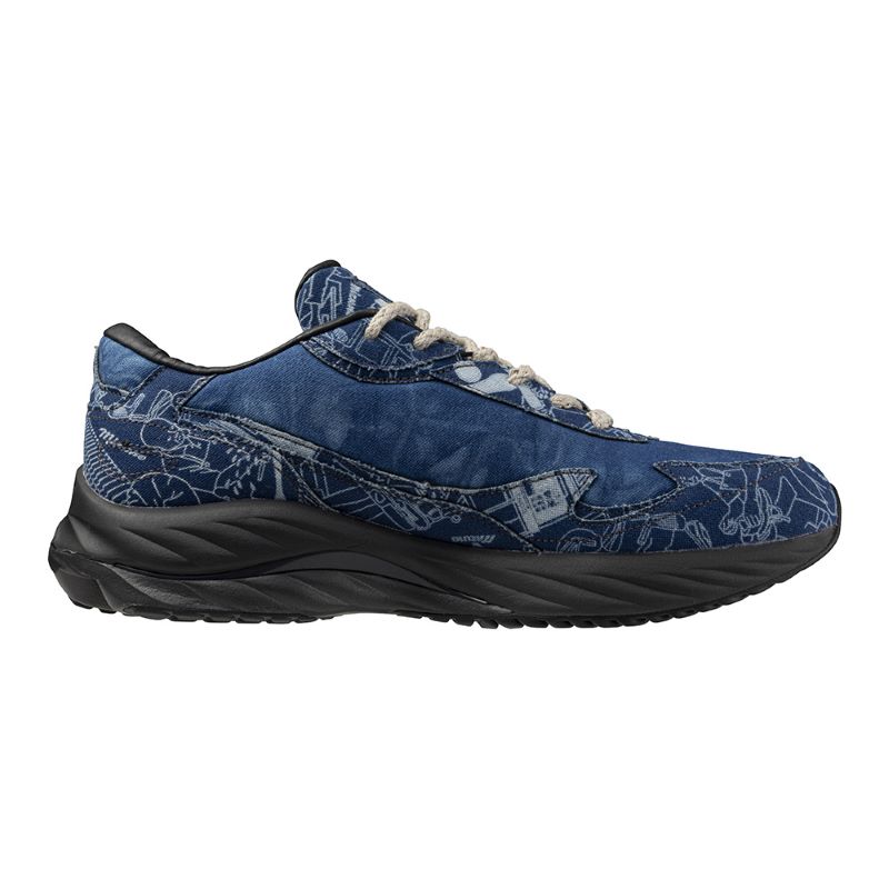 MIZUNO 24AW 8/24 WAVE RIDER β DYED BY BUAISOU D1GD244101 01:ネイビーブルー×ホワイト【WAVE RIDER β】【藍染 BUAISOU】