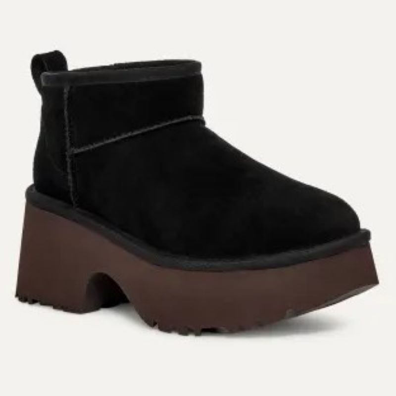 UGG 24AW 9/4 W CLASSIC ULTRA MINI NEW HEIGHTS BLACK 1158311-BLK ブラック