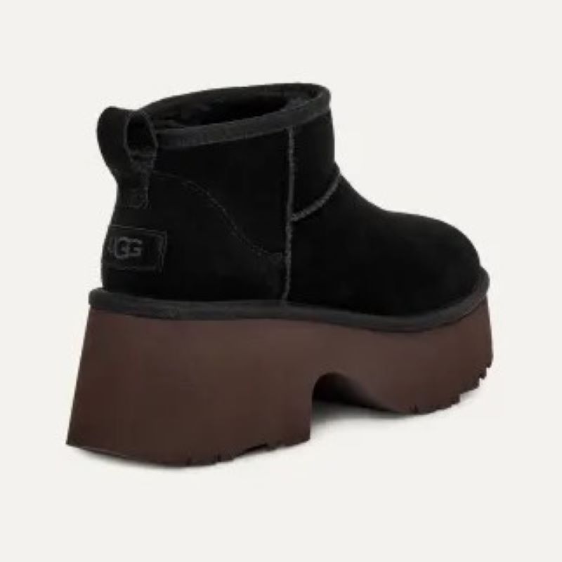 UGG 24AW 9/4 W CLASSIC ULTRA MINI NEW HEIGHTS BLACK 1158311-BLK ブラック