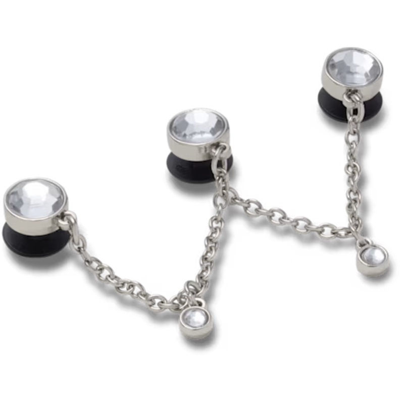 crocs 26Q2 Jibbitz charms Silver Triple SMT Gem Chain 10017734