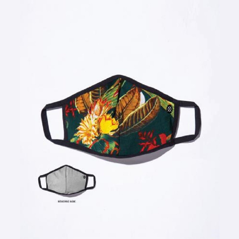 【定番モデル】【スタンスフェイスマスク】【リバーシブル/2WAY】STANCE 21 スタンス ファッション ゼカリア マスク ZECHARIA MASK AH01C20ZEC-GRN メンズアパレル グリーン ボタニカル柄 フェイスマスク