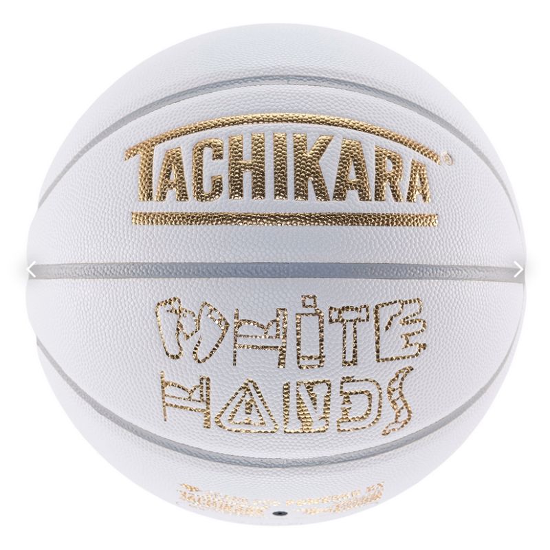 TACHIKARA BASKETBALL  WHITE HANDS  White / Gold SB7-201
