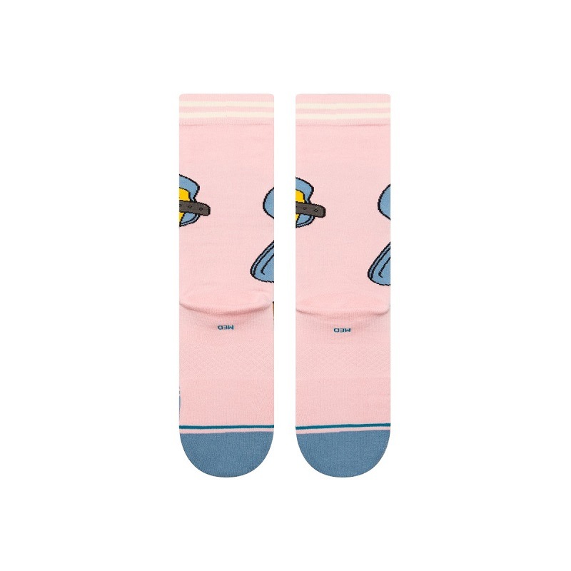 【スタンスソックス】【ルーニー・テューンズ コラボモデル】STANCE 24FW スタンス トゥイーティー クルー TWEETY CREW A545C24TWE#PNK A545C24TWE-PNK ピンク