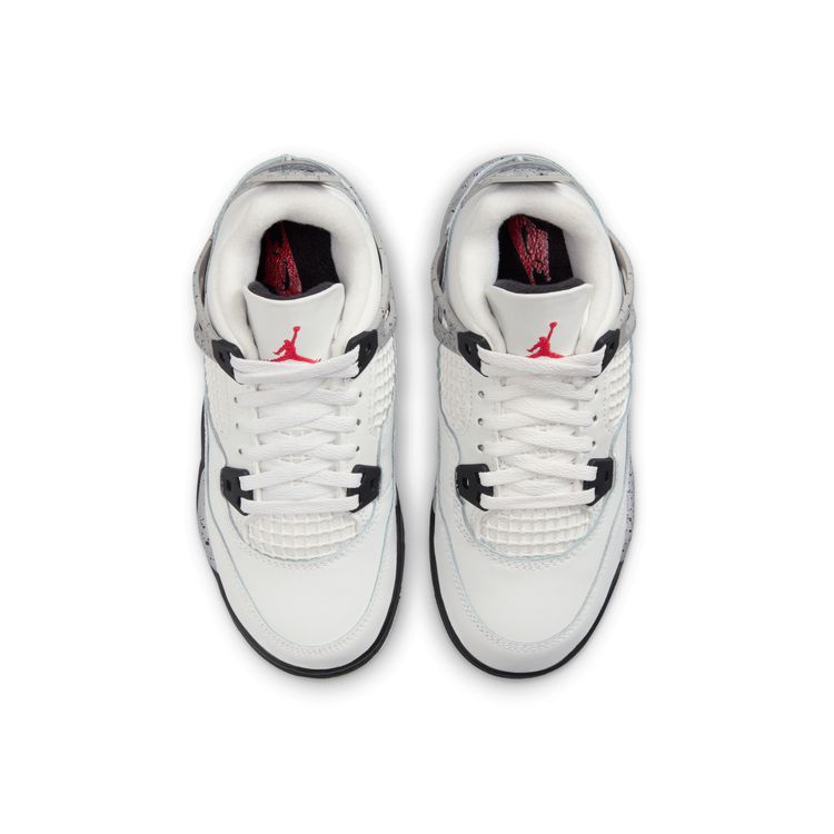 Air Jordan 4 ホワイト/グレー/レッド JORDAN BRAND SU25 5/24 JORDAN 4 RETRO OG PS サミットホワイト