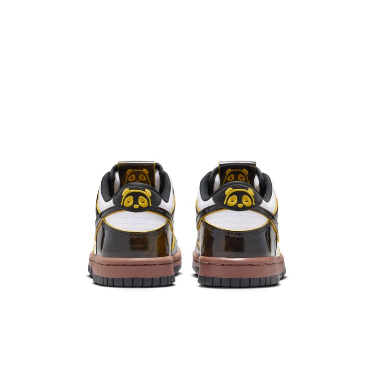 NIKE FA25 NIKE DUNK LOW SE GS ホワイト/ブライトシトロン-ブラック-ファウナブラウン HQ9294-100