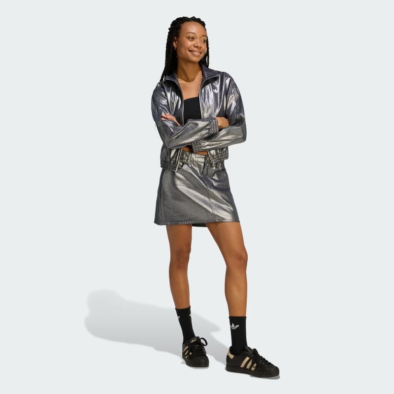 adidas 26Q1 FIREBIRD TRACK TOP DENIM シルバーメタリック KD2910