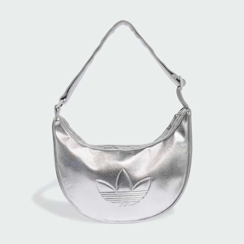 シルバー92専用 adidas 26Q3 ADICOLOR HALF CRESCENT BAG METALLIC PU
