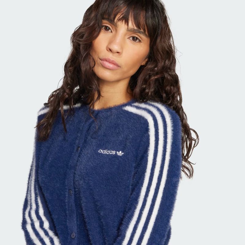 adidas 26Q4 adidas FLUFFY CARDIGAN ナイトインディゴ JW3644