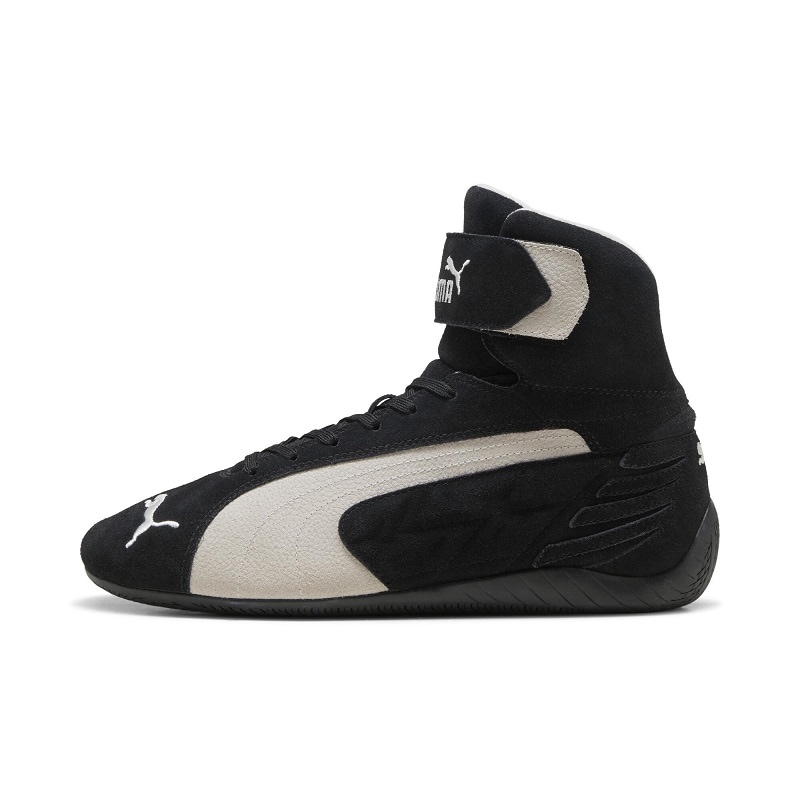 PUMA AU25 8/22 SPEEDCAT MID PUMA BLACK-WARM WHITE 400384-01