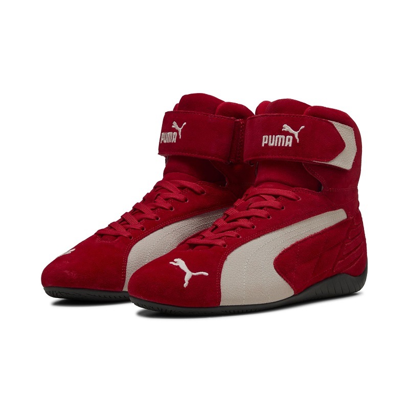 PUMA AU25 8/22 SPEEDCAT MID FOR ALL TIME RED-WARM WHITE 400384-02