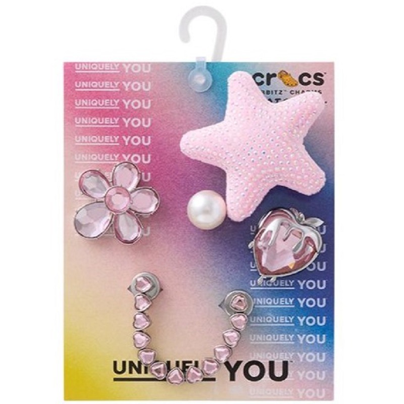 crocs 25Q3 Jibbitz charms Pink and Pearl 5Pack 10016421