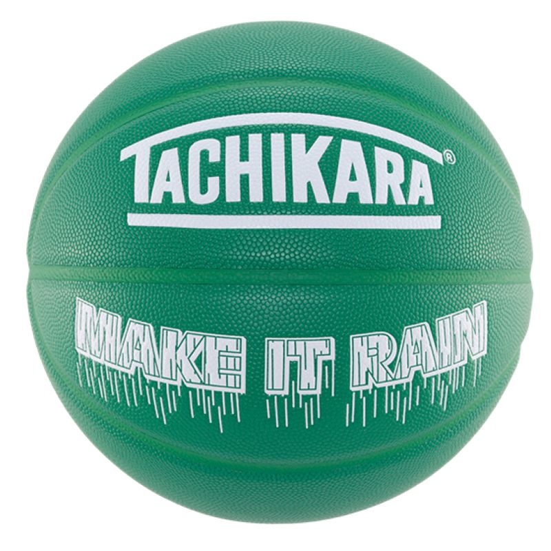 【7号球】【バスケットボール】【アウトドア用】TACHIKARA BASKETBALL タチカラ ボール MAKE IT RAIN  SB7-292 グリーン 合成皮革
