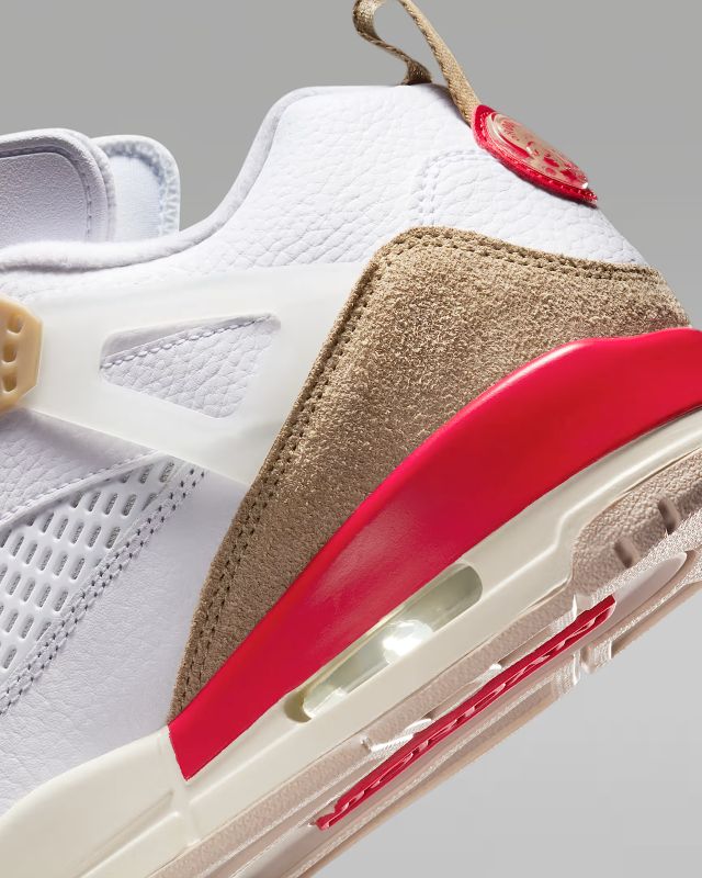 JORDAN BRAND FA25 JORDAN SPIZIKE LOW ホワイト/ファイアレッド