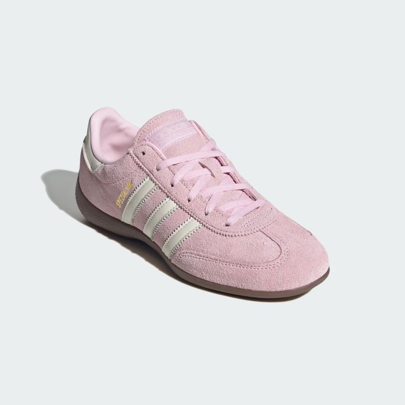 adidas 26Q1 HANDBALL SPEZIAL LO PRO W クリアピンク/オフホワイト/ゴールドメタリック KJ1007