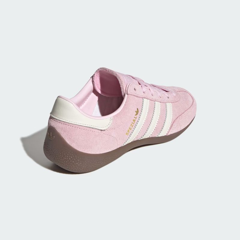 adidas 26Q1 HANDBALL SPEZIAL LO PRO W クリアピンク/オフホワイト/ゴールドメタリック KJ1007