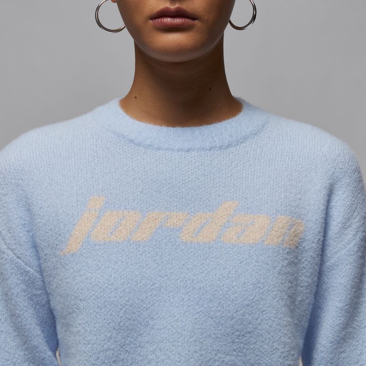 JORDAN BRAND SP25 AS W J SWEATER TOP ハイドロゲンブルー/グアバアイス HF9454-407