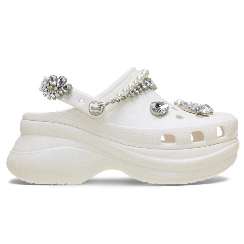 crocs 25Q4 BAE WEDDING GLITTER CLOG White 211978-100