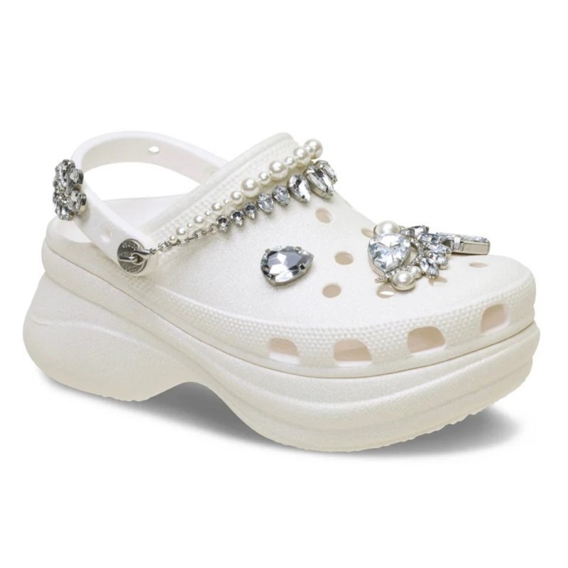 crocs 25Q4 BAE WEDDING GLITTER CLOG White 211978-100