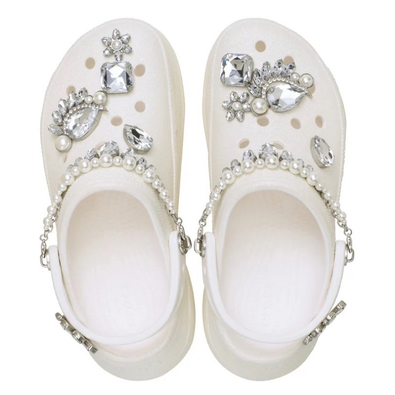 crocs 25Q4 BAE WEDDING GLITTER CLOG White 211978-100