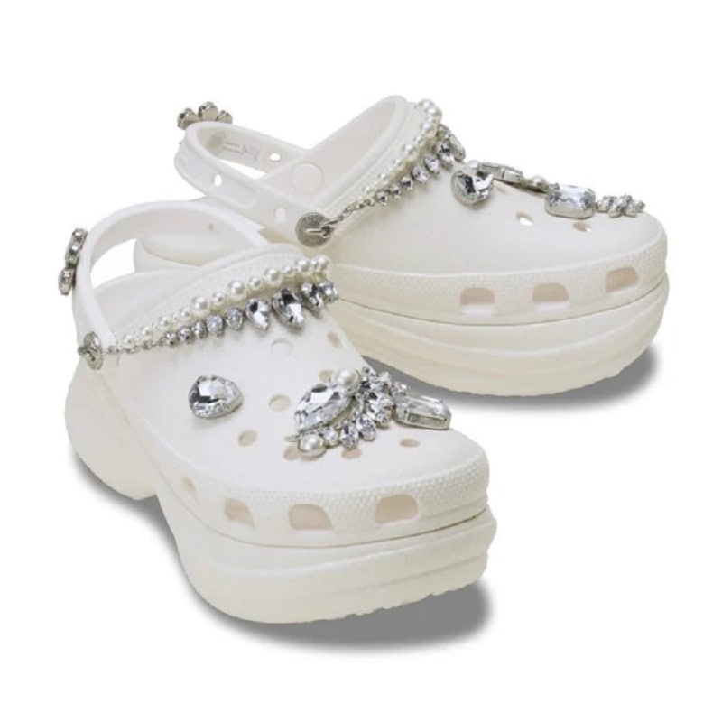 crocs 25Q4 BAE WEDDING GLITTER CLOG White 211978-100