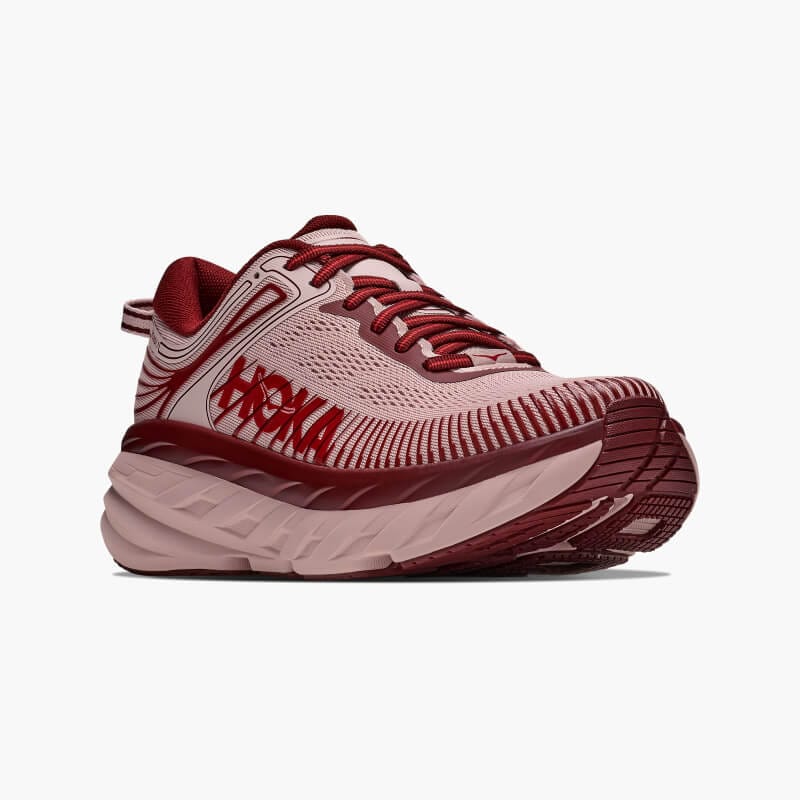 HOKA F26 7/1 W BONDI 7 PINK OPAL / VARSITYBURGUNDY 1110519-PDY