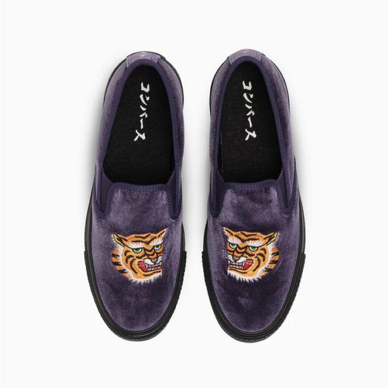 CONVERSE 26SS 1/27 ALL STAR KUNGFU SLIP-ON ロイヤルパープル/ブラック 31317180