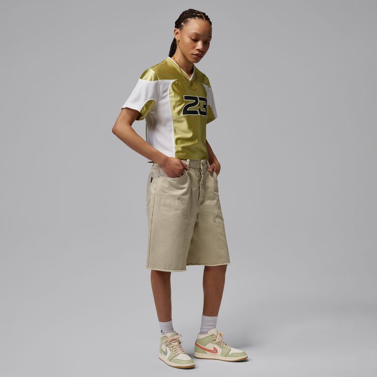 JORDAN BRAND SU26 WMNS AIR JORDAN 1 MID SE オリーブオーラ/パールホワイト-ローン II0570-302