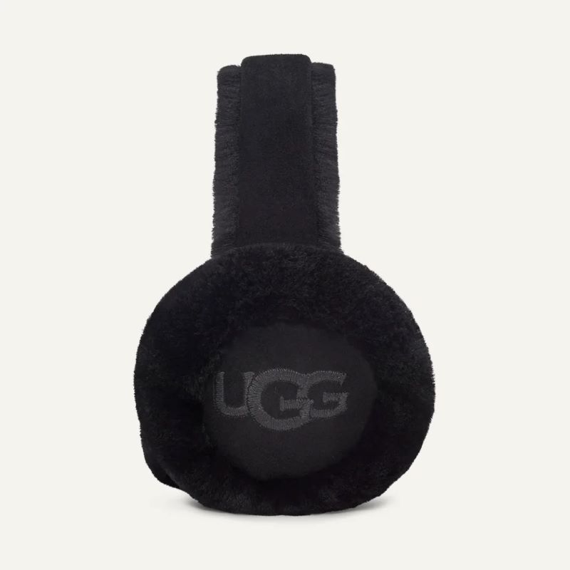 UGG C/O W SHEEPSKIN EMBROIDERY EARMUFF Black 20955-BLK ブラック