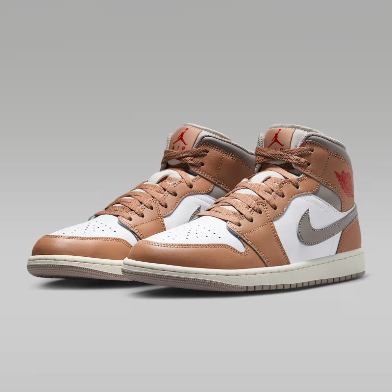 JORDAN BRAND FA25 AIR JORDAN 1 MID ヘンプ/ファイアレッド