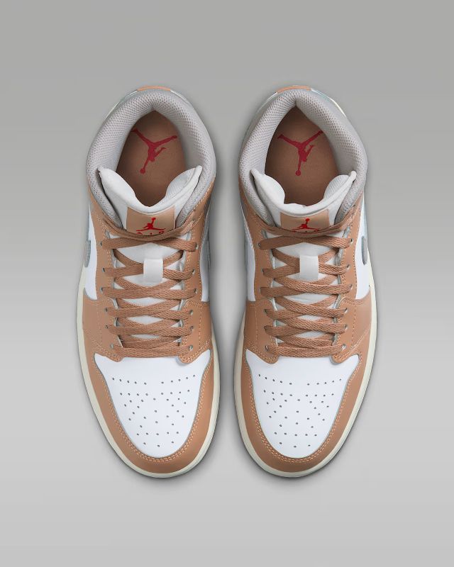 JORDAN BRAND FA25 AIR JORDAN 1 MID ヘンプ/ファイアレッド