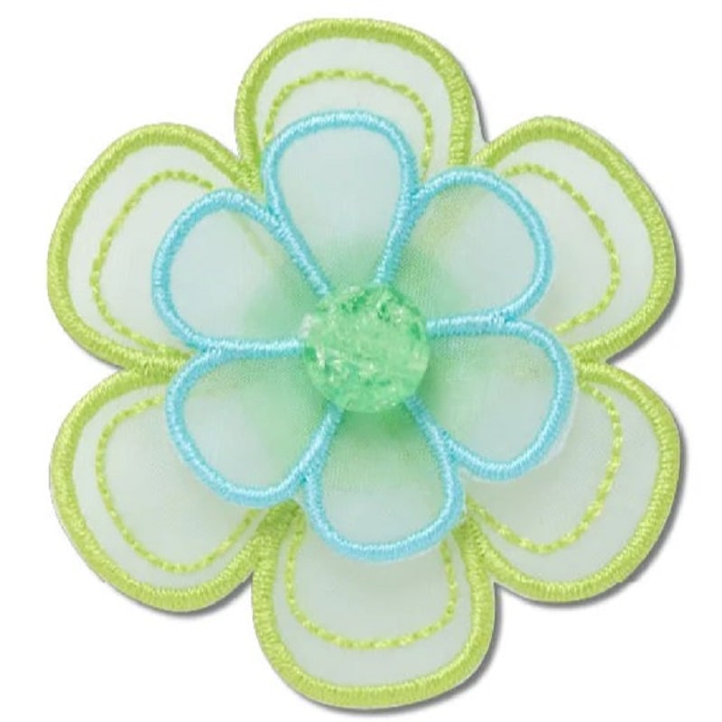 crocs 26Q2 Jibbitz charms Green Mesh Flower 10018654
