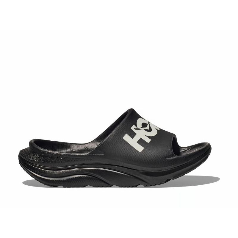 HOKA F26 7/1 U ORA ATHLETIC SLIDE BLACK / WHITE 1155154-BWHT