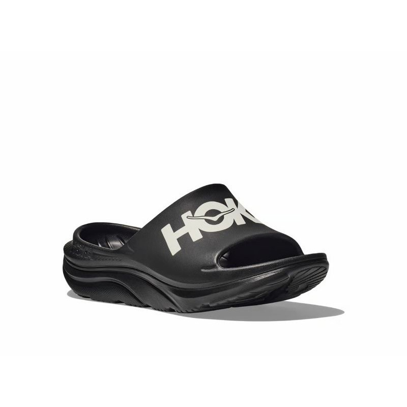 HOKA F26 7/1 U ORA ATHLETIC SLIDE BLACK / WHITE 1155154-BWHT