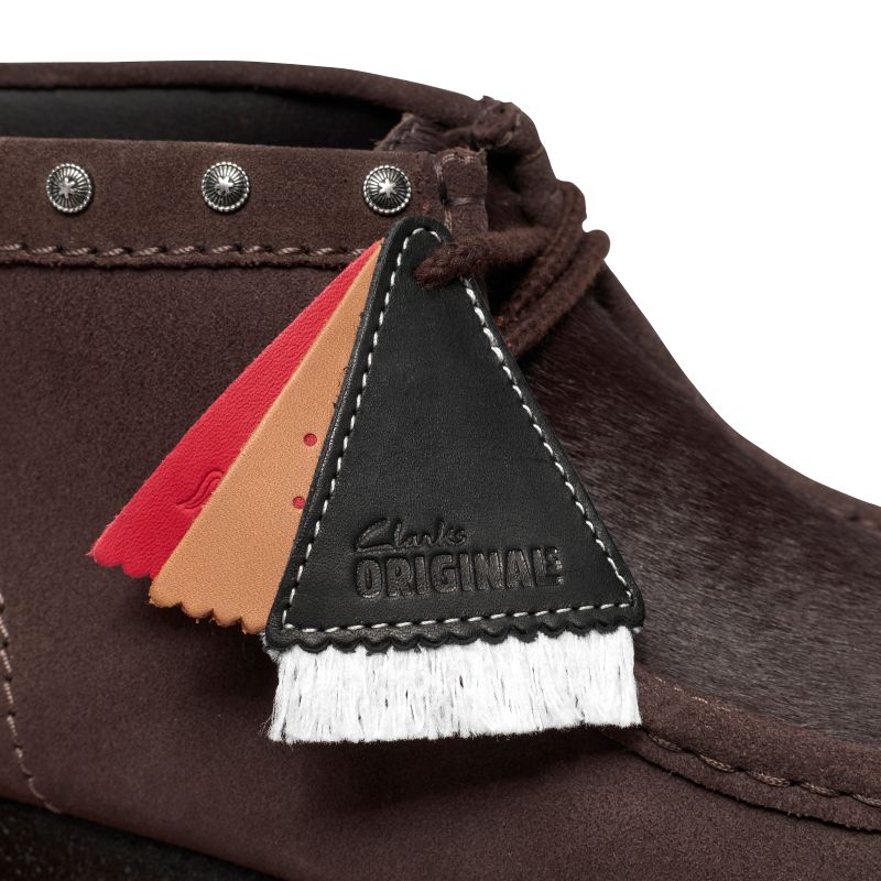 Clarks AW26 M Wallabee Boot Brown Interest 26327513