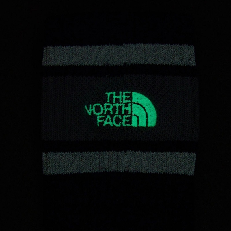 【2足パック】【蓄光糸／反射糸】THE NORTH FACE 24SS ザ・ノースフェイス TNF リフレクト 2P クルー TNF Reflect 2P Crew ブラック NN82414-K