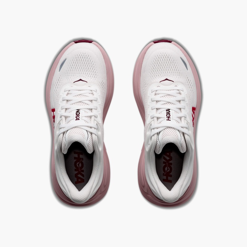 HOKA F26 7/1 W BONDI 9 WHITE / PINK OPAL 1162012-WKP