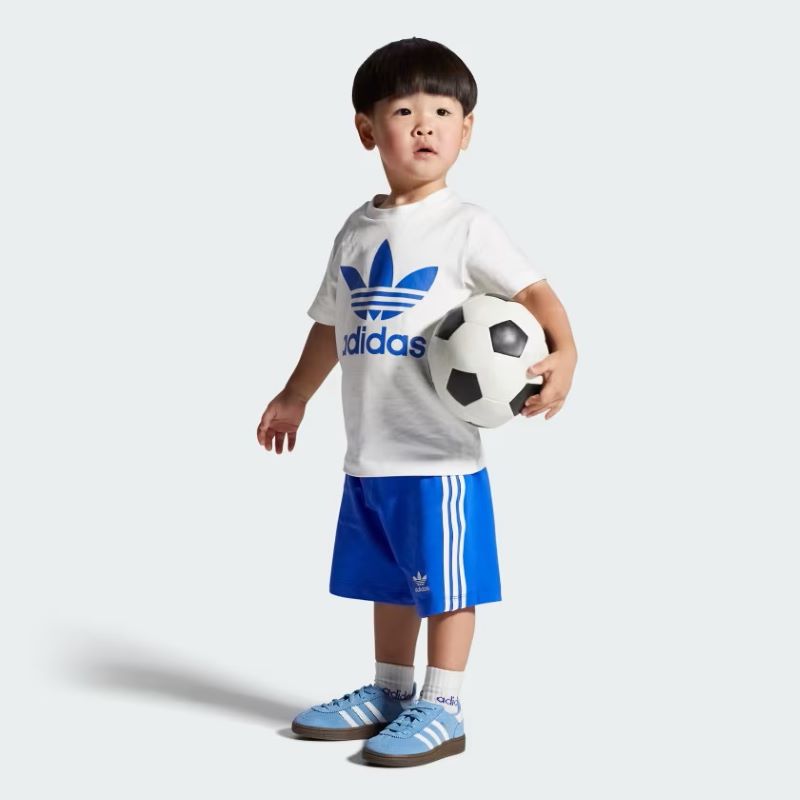 【アディダスオリジナルス/ハンドボール スペツィアル CF EL I/13-16cm】adidas C/O HANDBALL SPEZIAL CF EL I JI2900 ライトブルー/フットウェアホワイト/ ガム